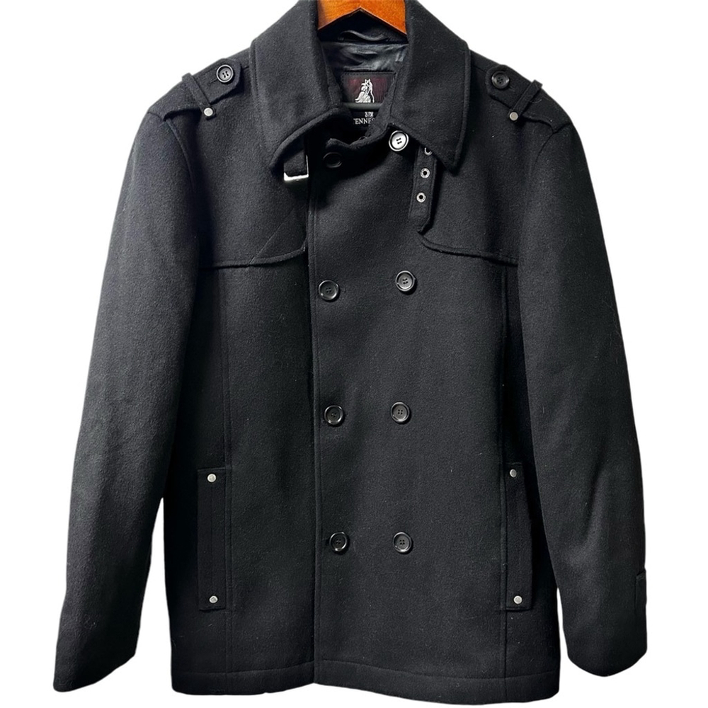 TENNESSEE Wool Blend Double Breasted Men’s Pea Coat 42